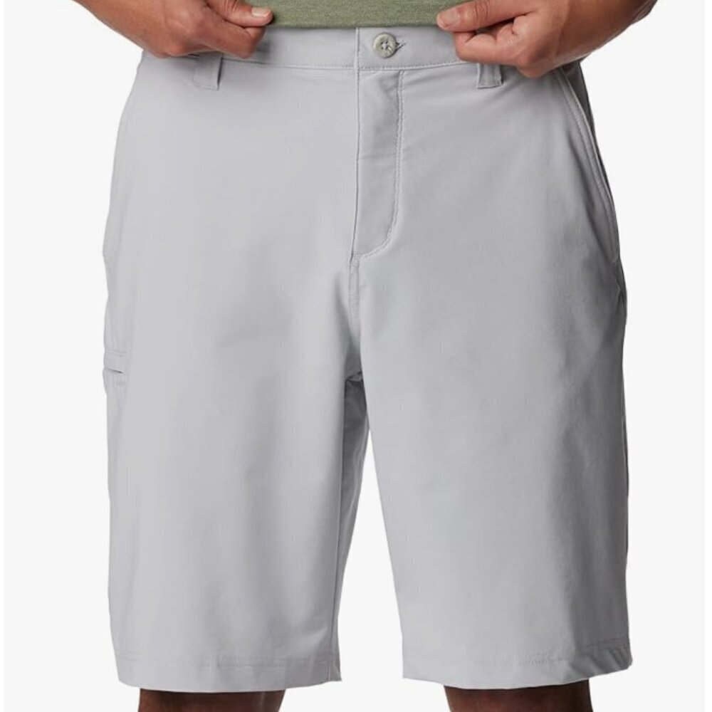 NWT Columbia Men's Grander Marlin II Offshore Short, gray, 10" length - Picture 7 of 7